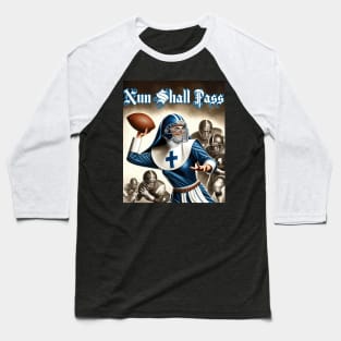 Nun Shall Pass - Nun quarterback dad joke Baseball T-Shirt